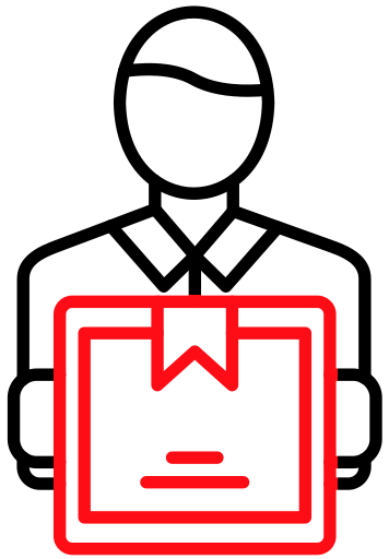 Delivery Man With Parcel